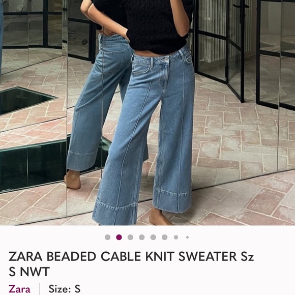 Zara Sweaters - Zara Women's Light Blue Flare Jeans